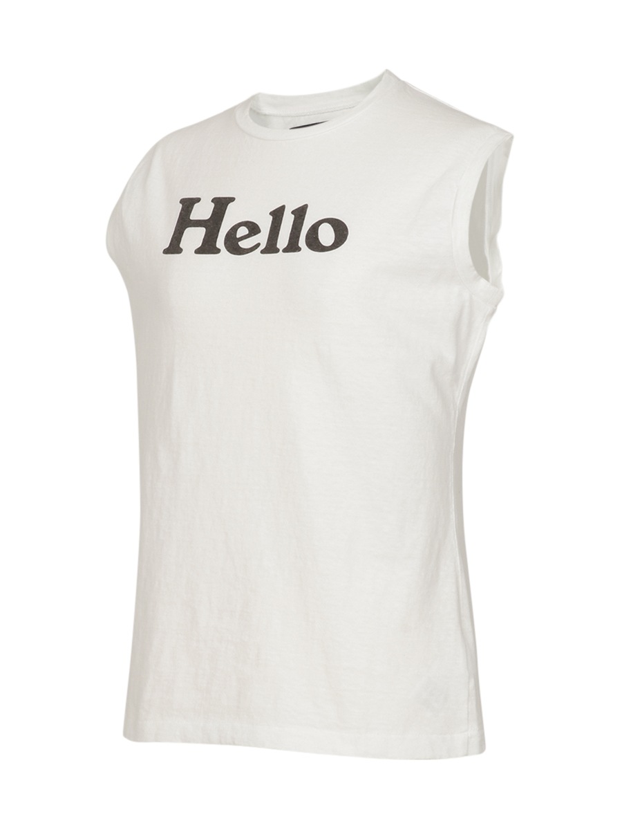 HELLO NOSLEEVE TEE