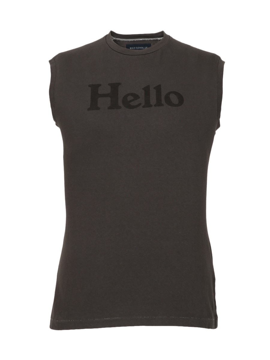 HELLO NOSLEEVE TEE