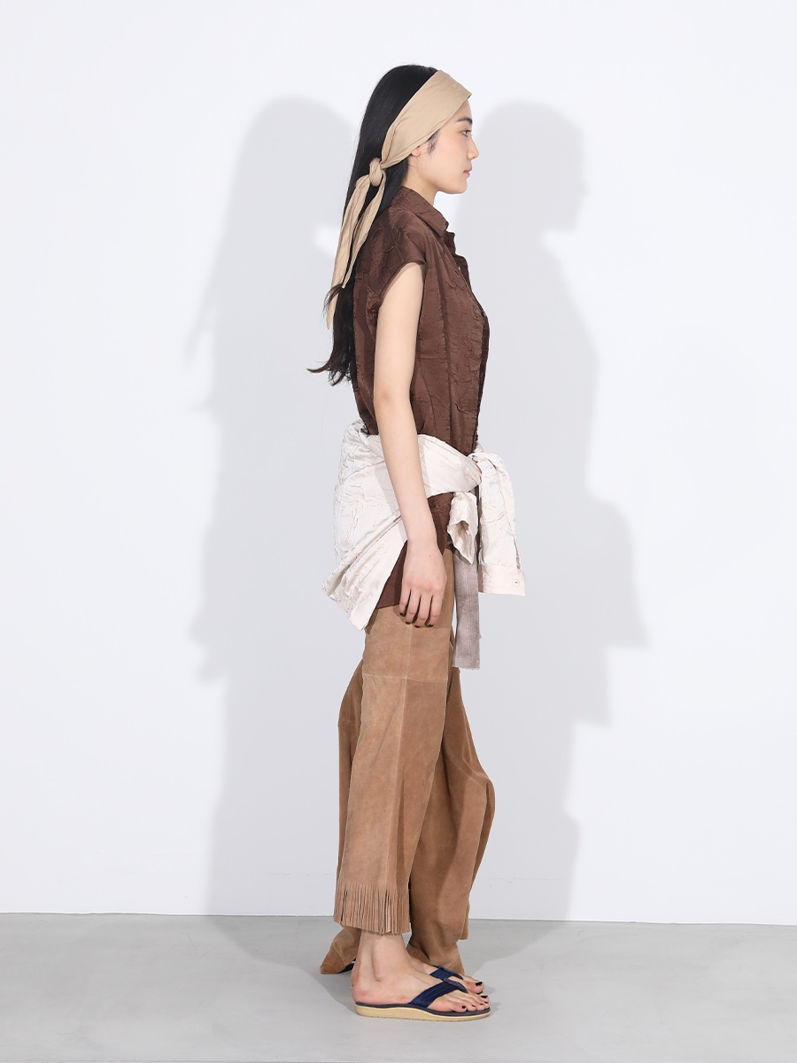 FRINGE PANTS SUEDE | PANTS | MADISONBLUE