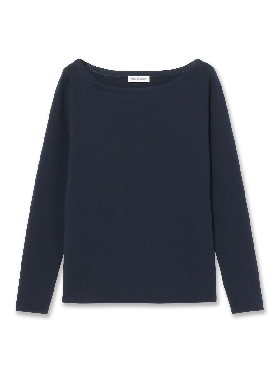 BOAT NECK KNIT COTTON | WOMEN | MADISONBLUE