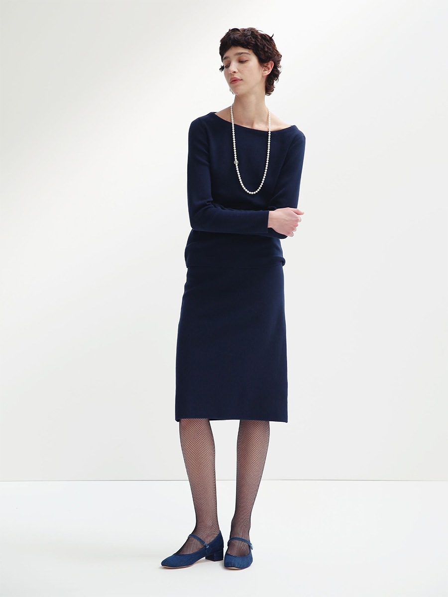 BOAT NECK KNIT COTTON | ALL | MADISONBLUE
