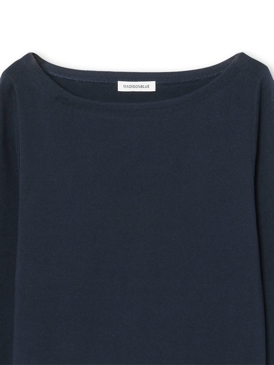 BOAT NECK KNIT COTTON | ALL | MADISONBLUE
