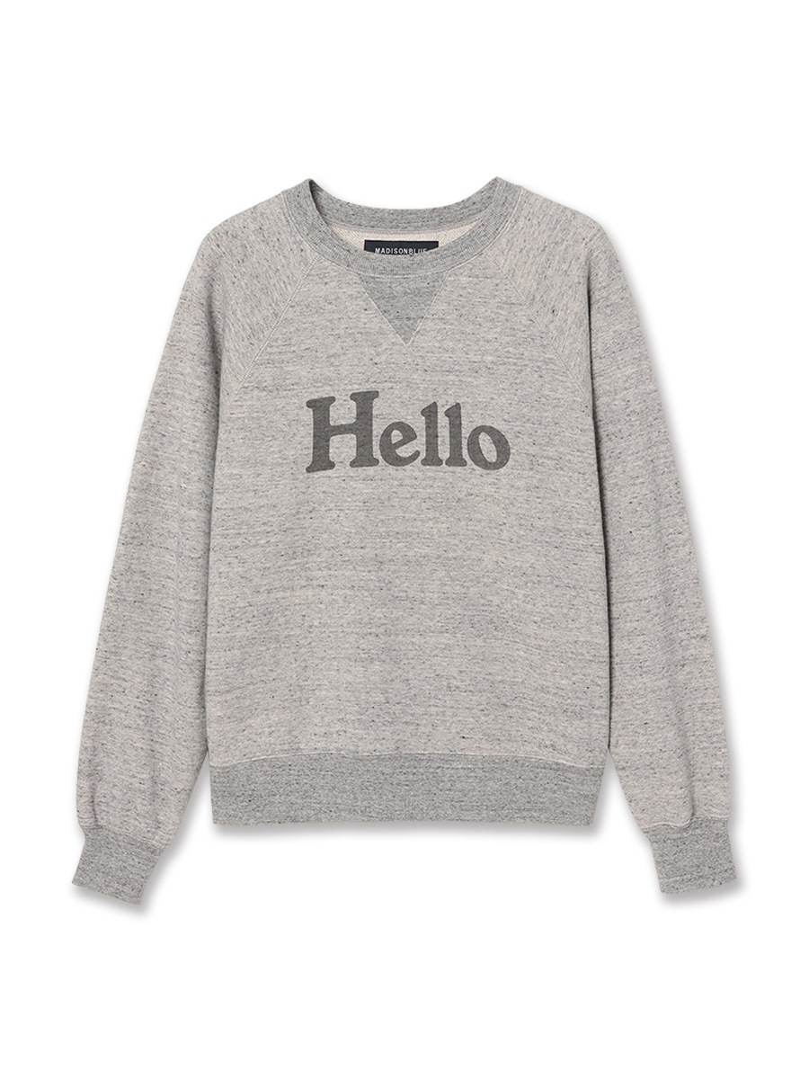 HELLO SWEAT L/S URAKE | WOMEN | MADISONBLUE