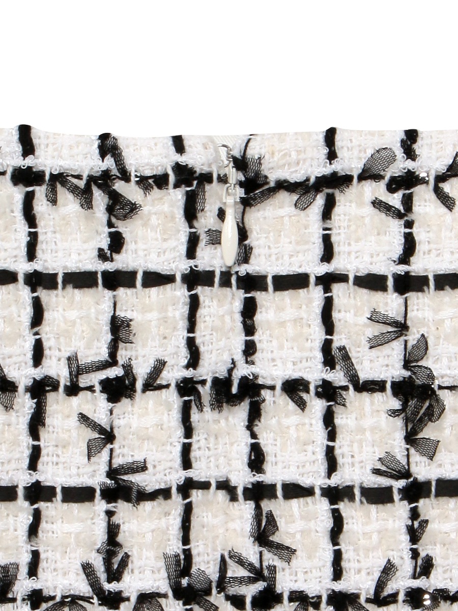 LOW WAIST PATCH-P MINI SK TWEED