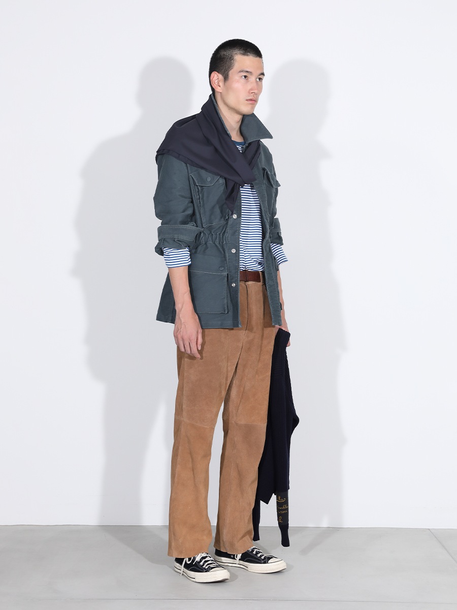 HEM CUT STRAIGHT PT SUEDE MNS