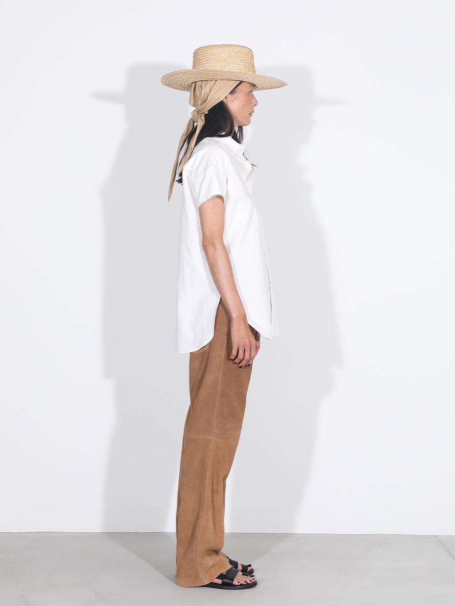HEM CUT STRAIGHT PT SUEDE MNS