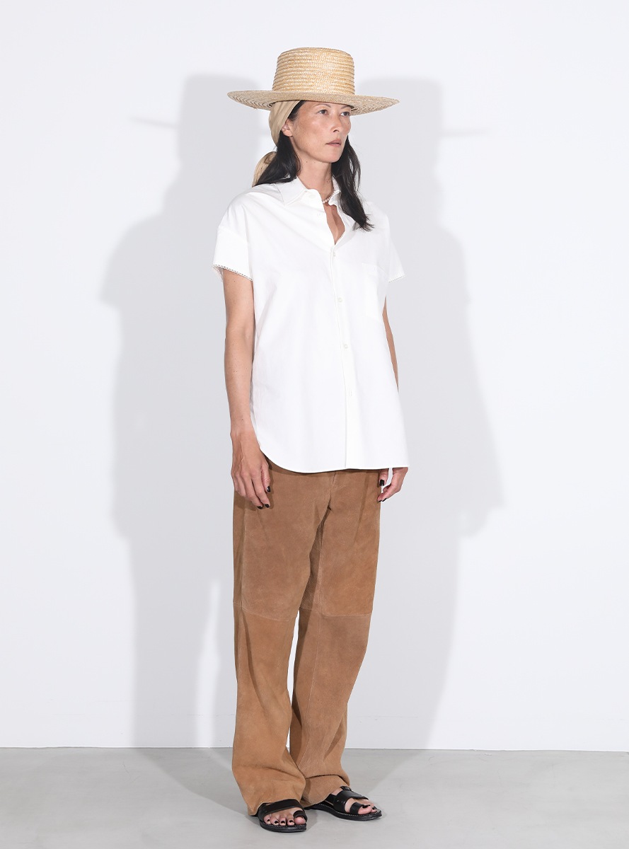 HEM CUT STRAIGHT PT SUEDE MNS