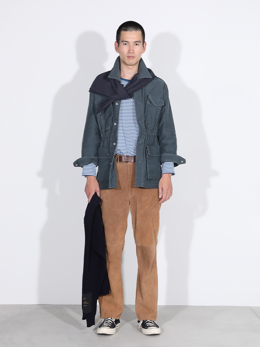 HEM CUT STRAIGHT PT SUEDE MNS