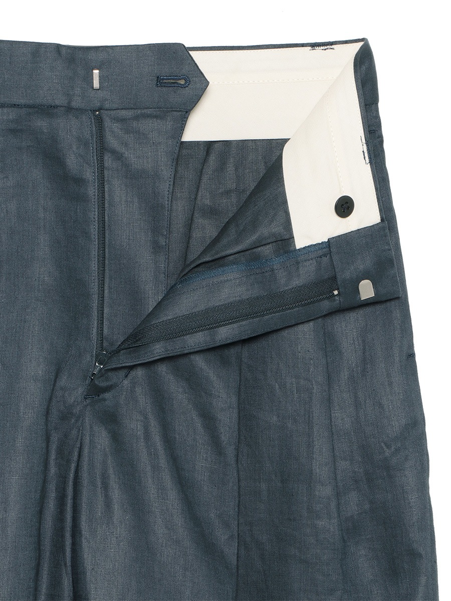 WIDE TUCK SHORTS LINEN
