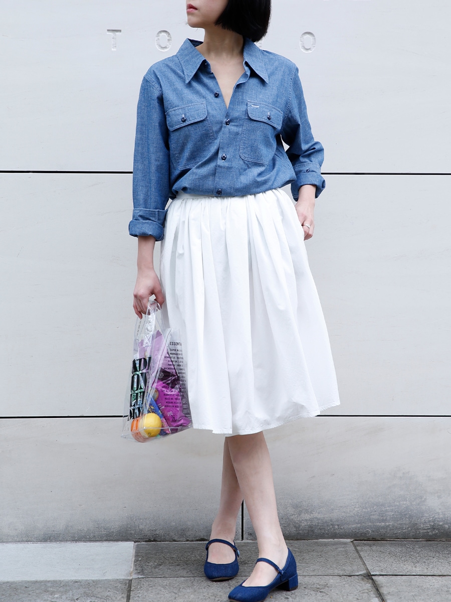 PUFFY KNEE-LENGTH SK W/O