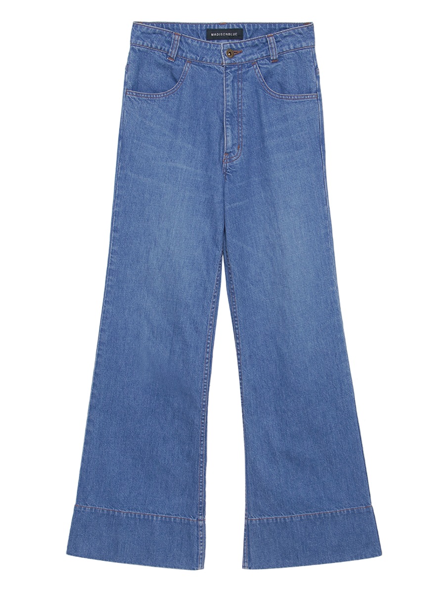 BAGGY FLARE PANTS DENIM