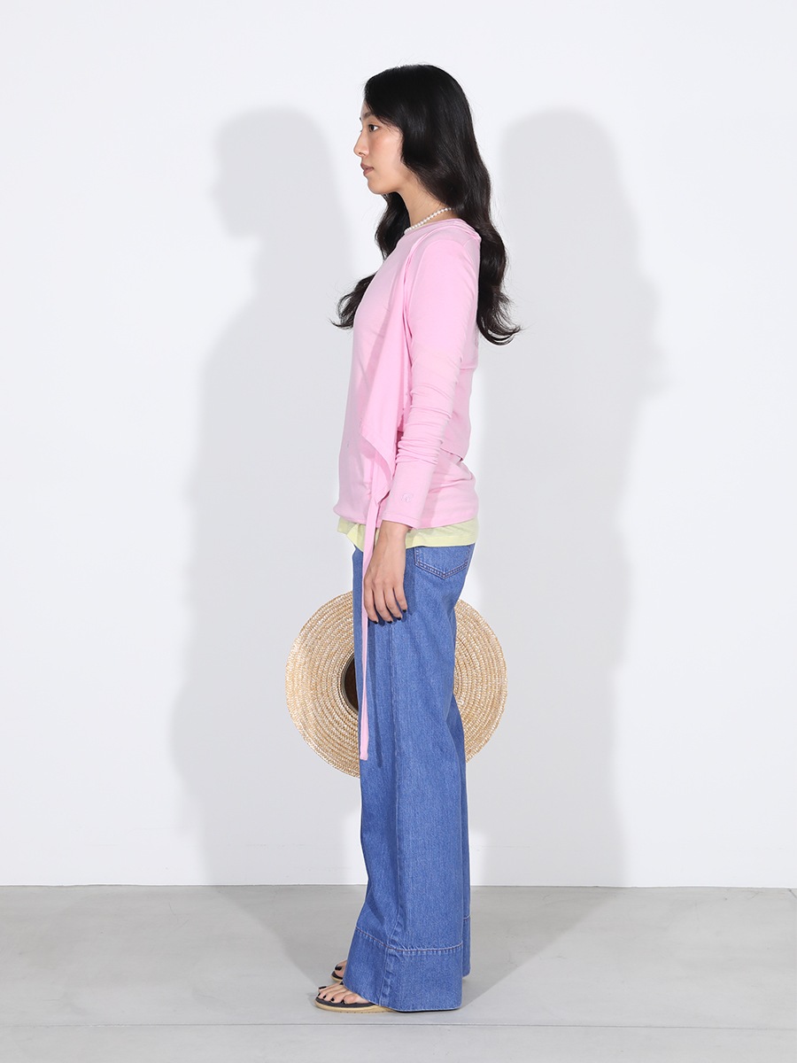 BAGGY FLARE PANTS DENIM