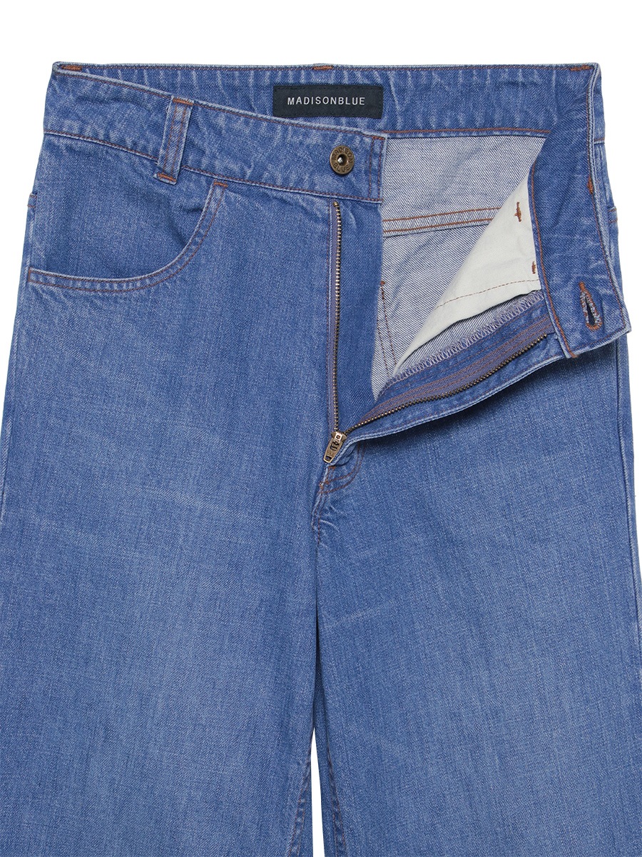 BAGGY FLARE PANTS DENIM