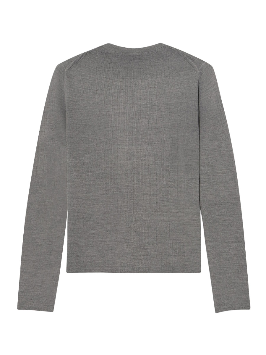 RANDOM RIB CREW NECK CD | KNIT | MADISONBLUE