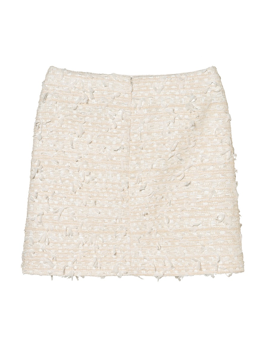 LOW WAIST PATCH-P MINI SK RIBBON TWEED