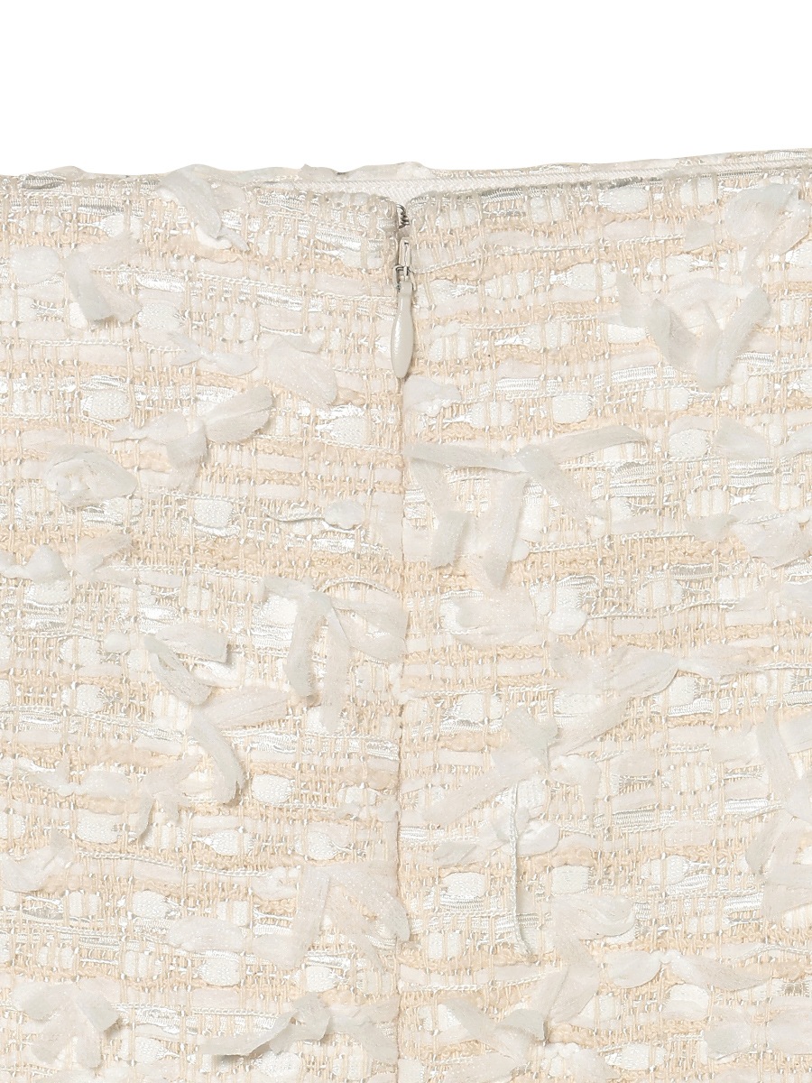 LOW WAIST PATCH-P MINI SK RIBBON TWEED