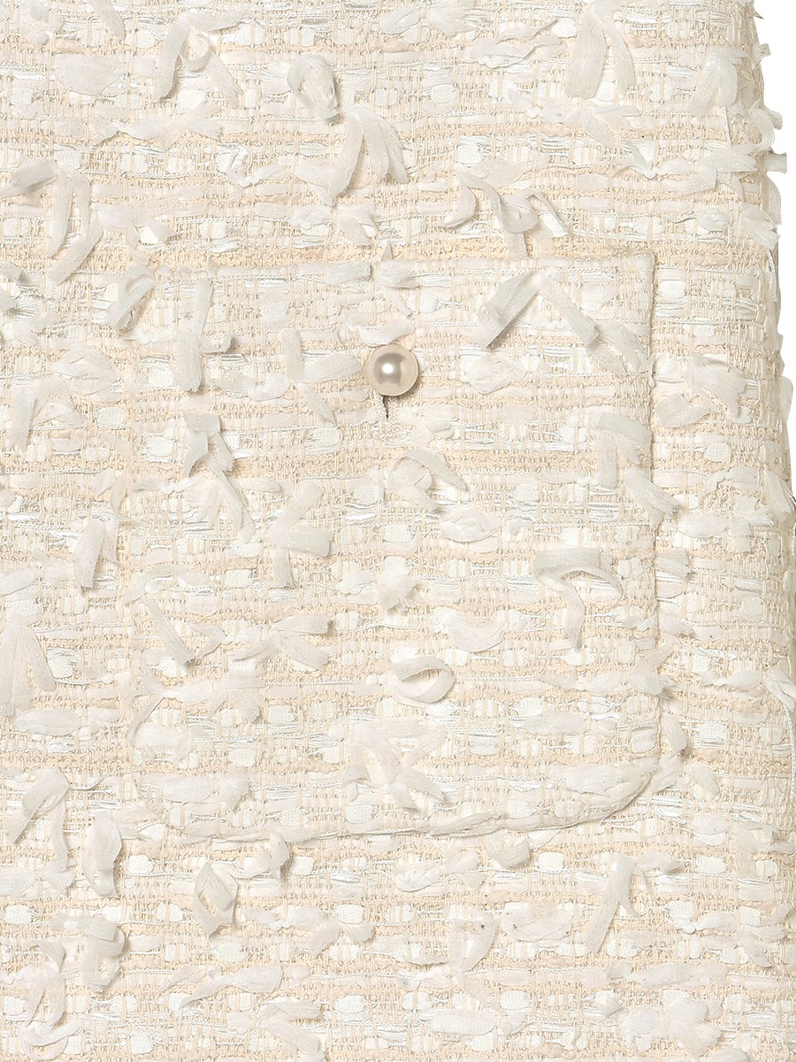 LOW WAIST PATCH-P MINI SK RIBBON TWEED