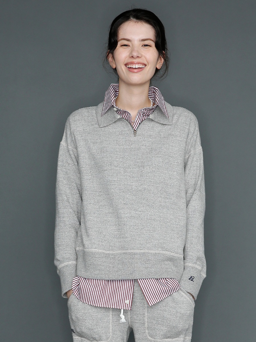 マディソンブルー MB254-7005 HALF ZIPUP SWEAT HALF ZIPUP SWEAT MB254ー7005 | MADISONBLUE