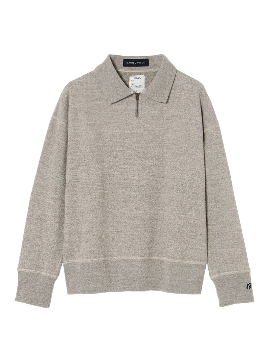 HALF ZIPUP SWEAT | CUT&SEWN | MADISONBLUE