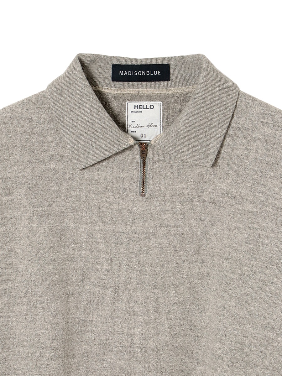 HALF ZIPUP SWEAT | 2025FW | MADISONBLUE