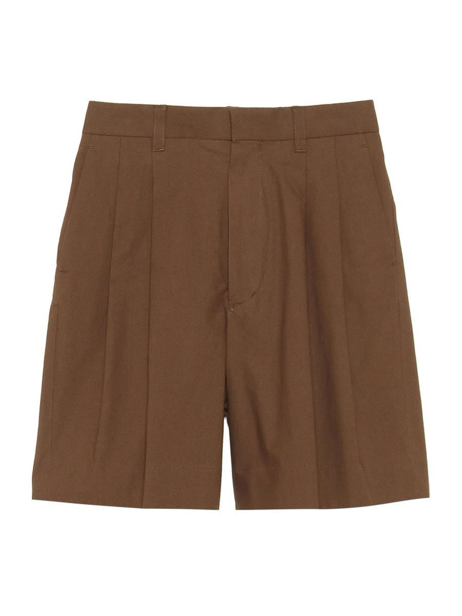 WIDE TUCK SHORTS TYPEWRITER