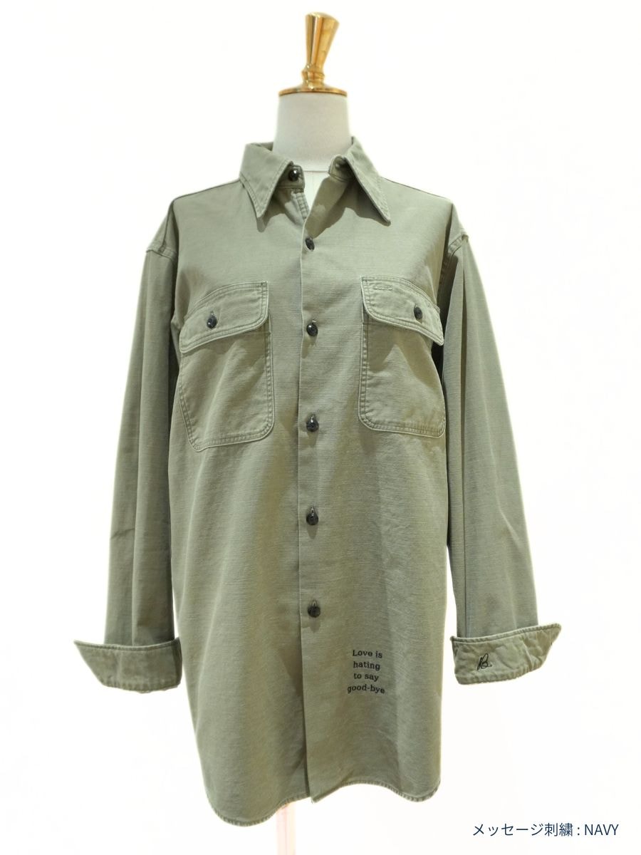 ＜カスタム対象商品＞HAMPTON BACK SATIN SHIRT