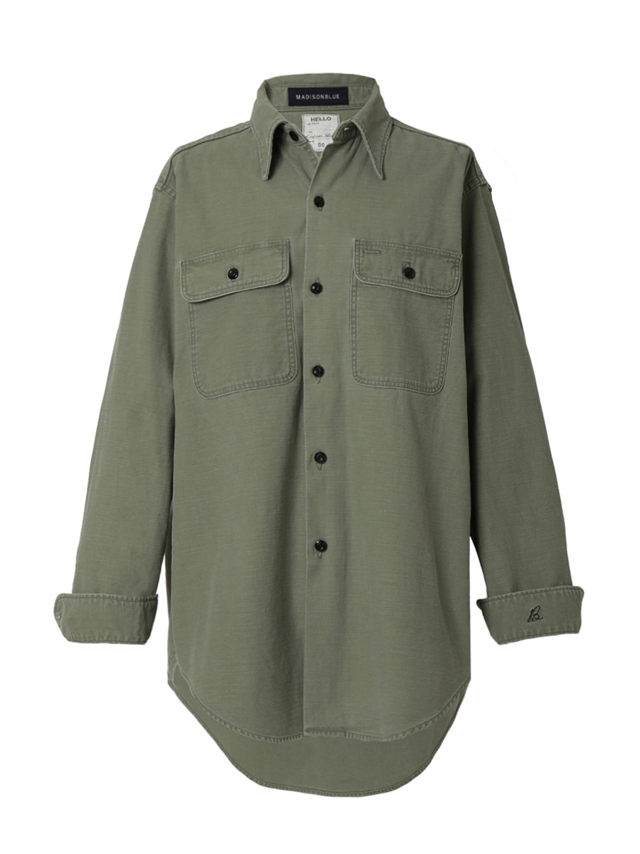 ＜カスタム対象商品＞HAMPTON BACK SATIN SHIRT