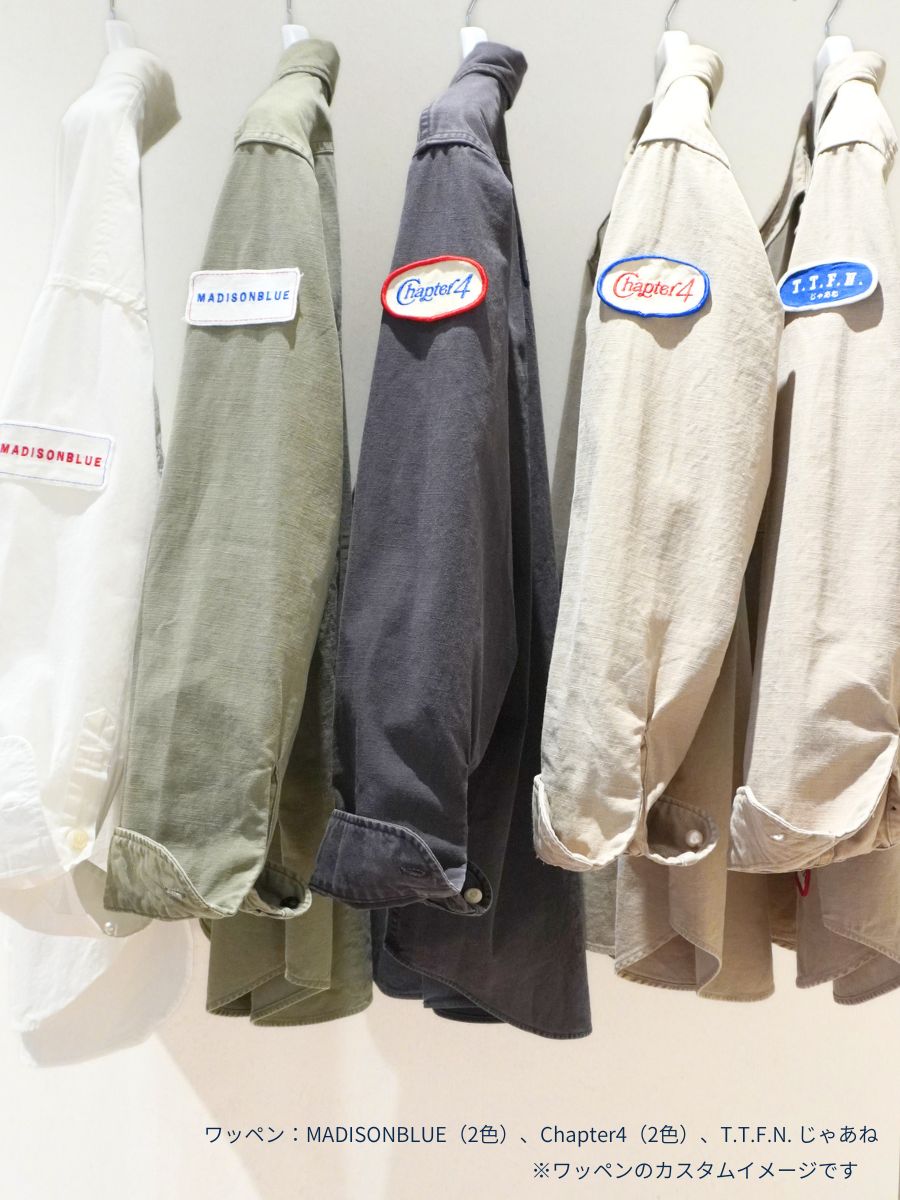 ＜カスタム対象商品＞HAMPTON BACK SATIN SHIRT