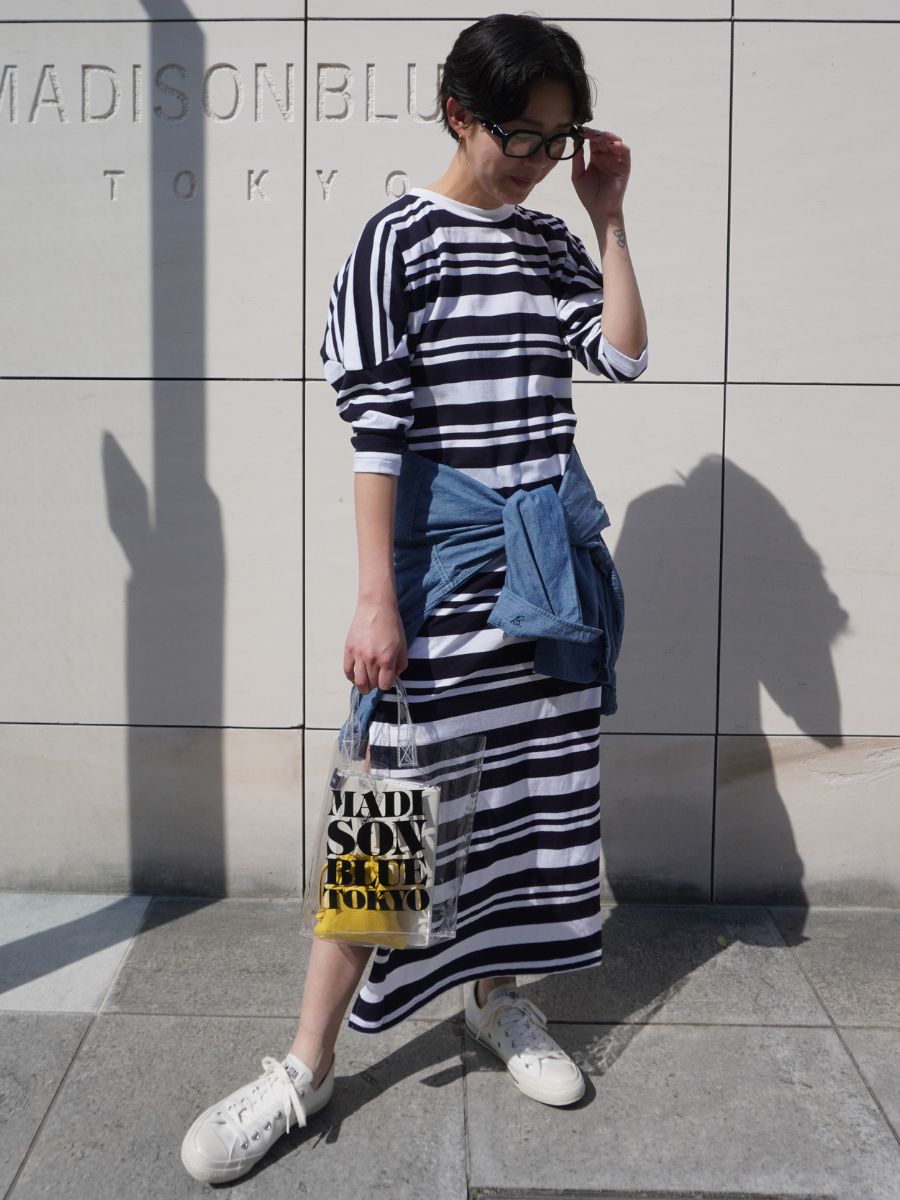 MARINE BORDER FOOTBALL OP | CUT&SEWN | MADISONBLUE