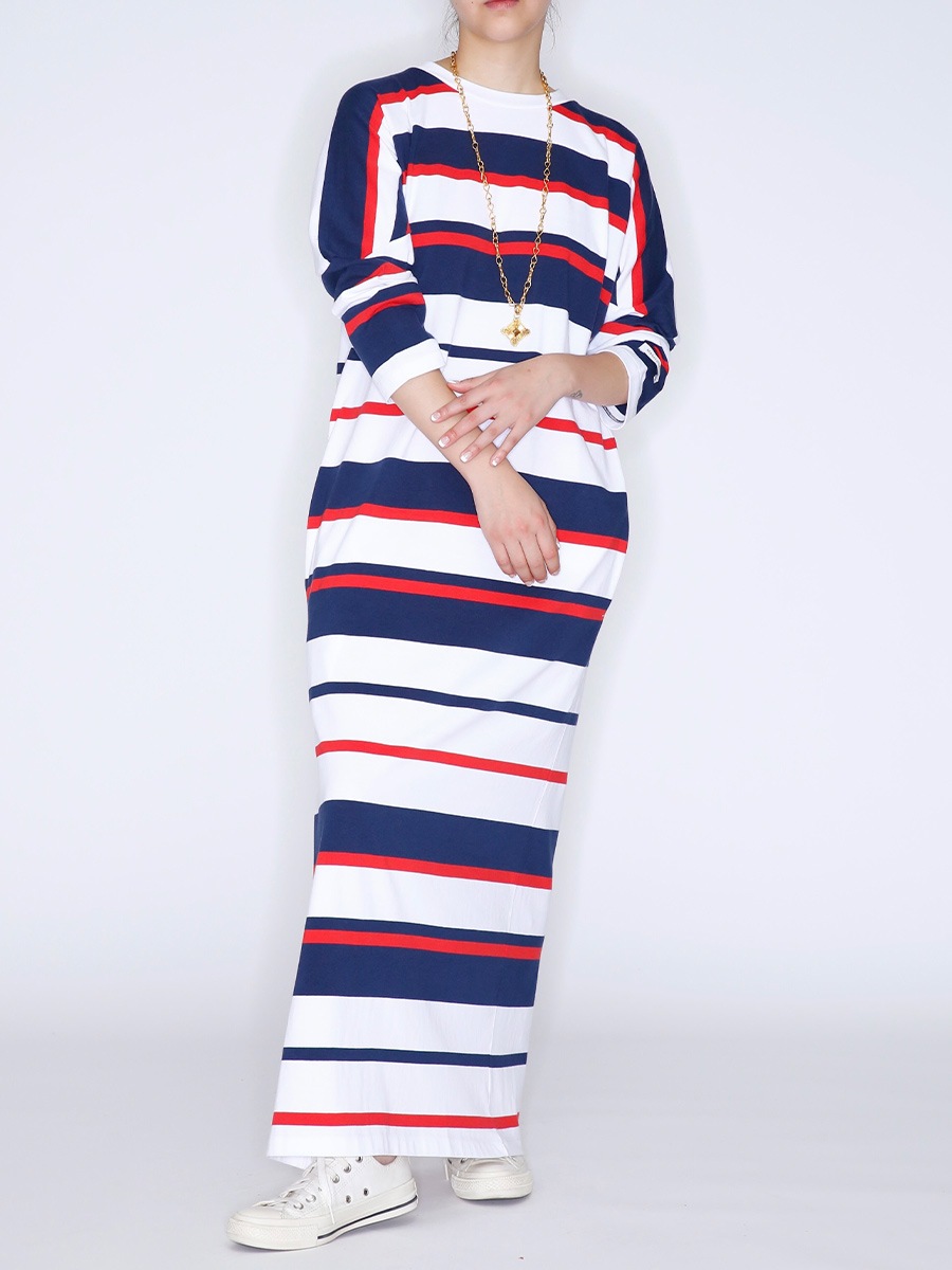 MARINE BORDER FOOTBALL OP | CUT&SEWN | MADISONBLUE