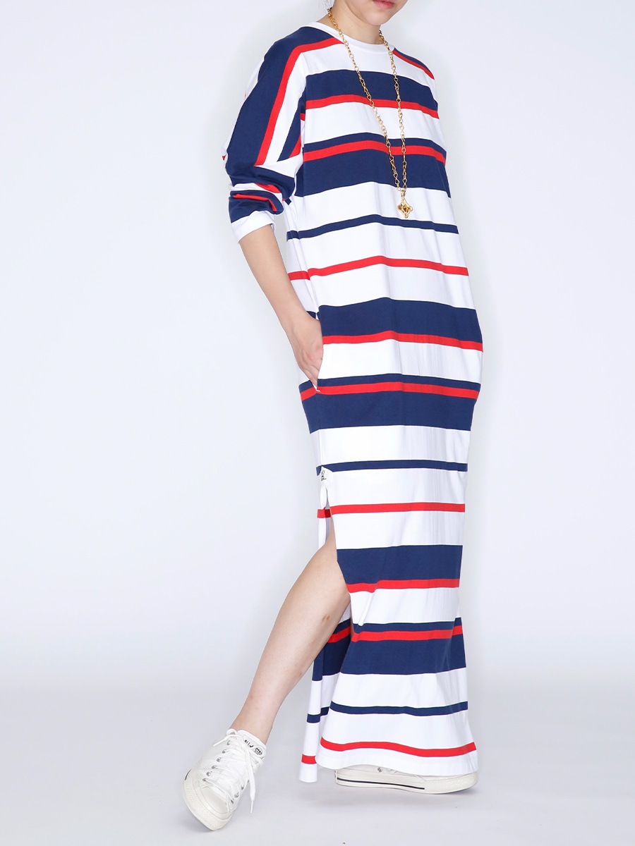 MARINE BORDER FOOTBALL OP | CUT&SEWN | MADISONBLUE