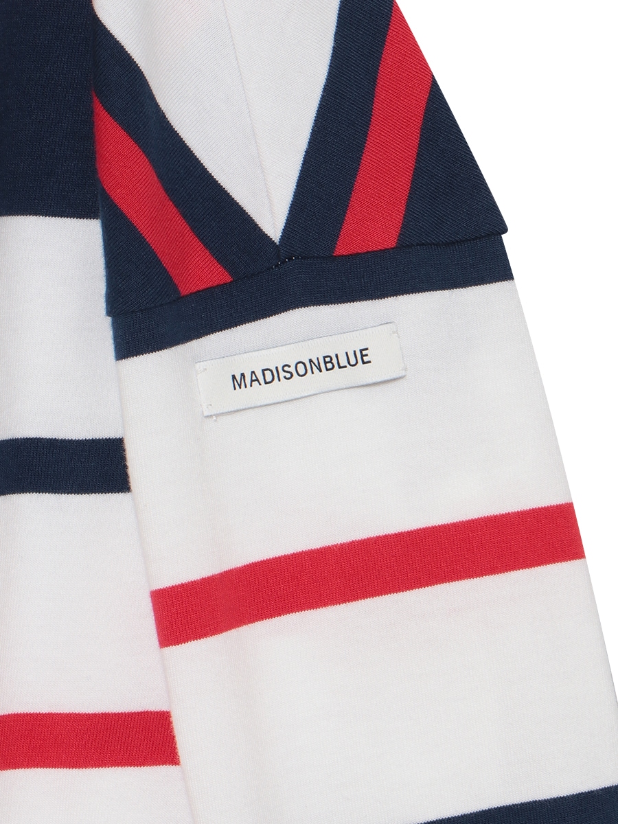 MARINE BORDER BOAT NECK L/S TEE | 2025SS PRE ORDER | MADISONBLUE