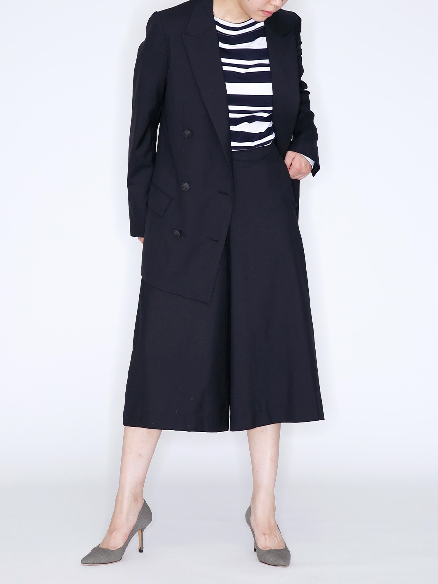 MARINE BORDER BOAT NECK L/S TEE | 2025SS PRE ORDER | MADISONBLUE