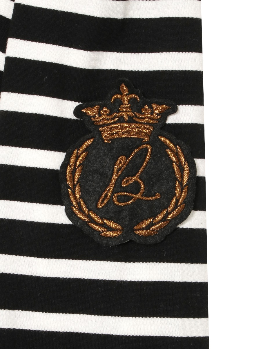 BOAT NECK COMPACT L/S TEE BORDER