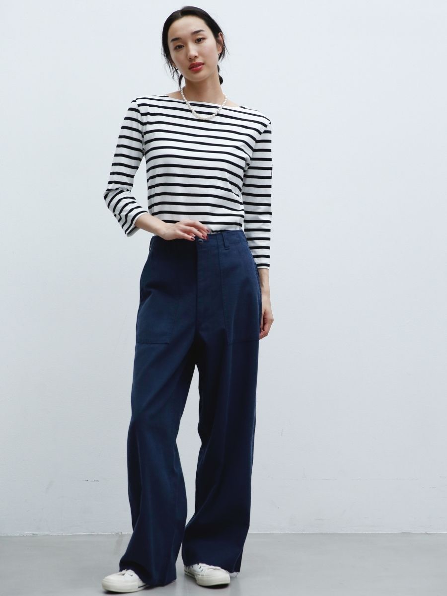 マディソンブルー　BORDER BOAT NECK PO 00 MADISONBLUE(マディソンブルー)のBORDER BOAT NECK PO通販