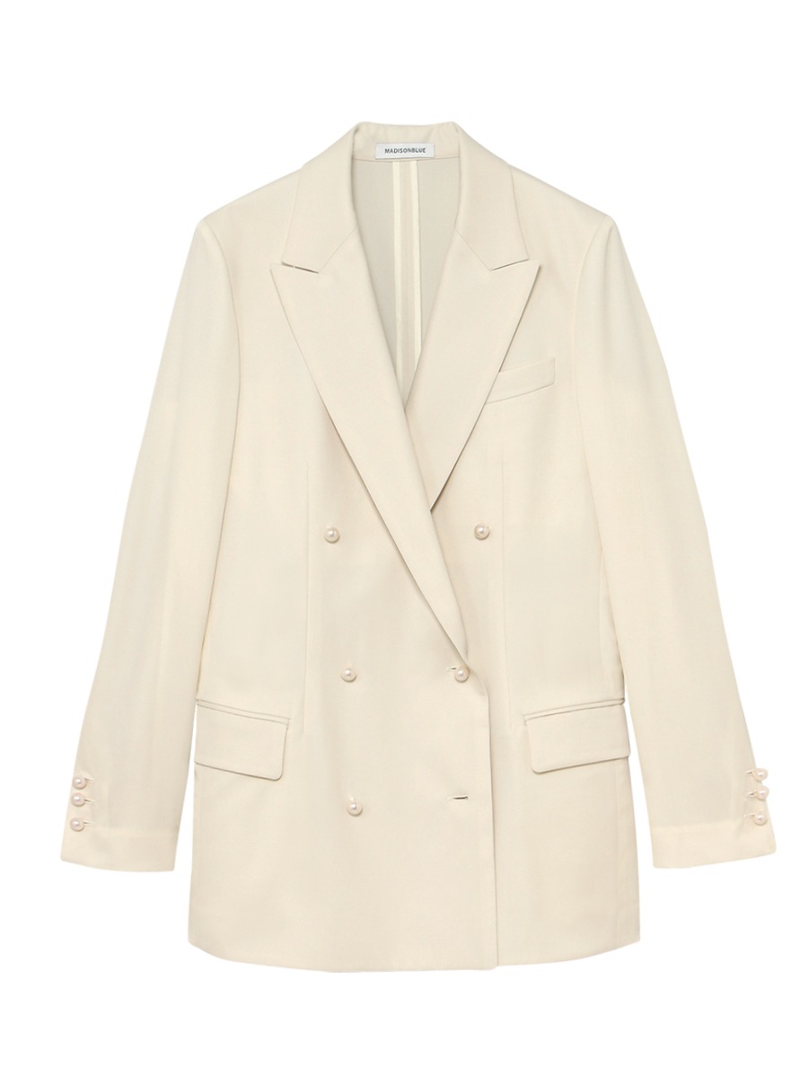 UNLINED BLEECKER W6B BLAZER PEARL