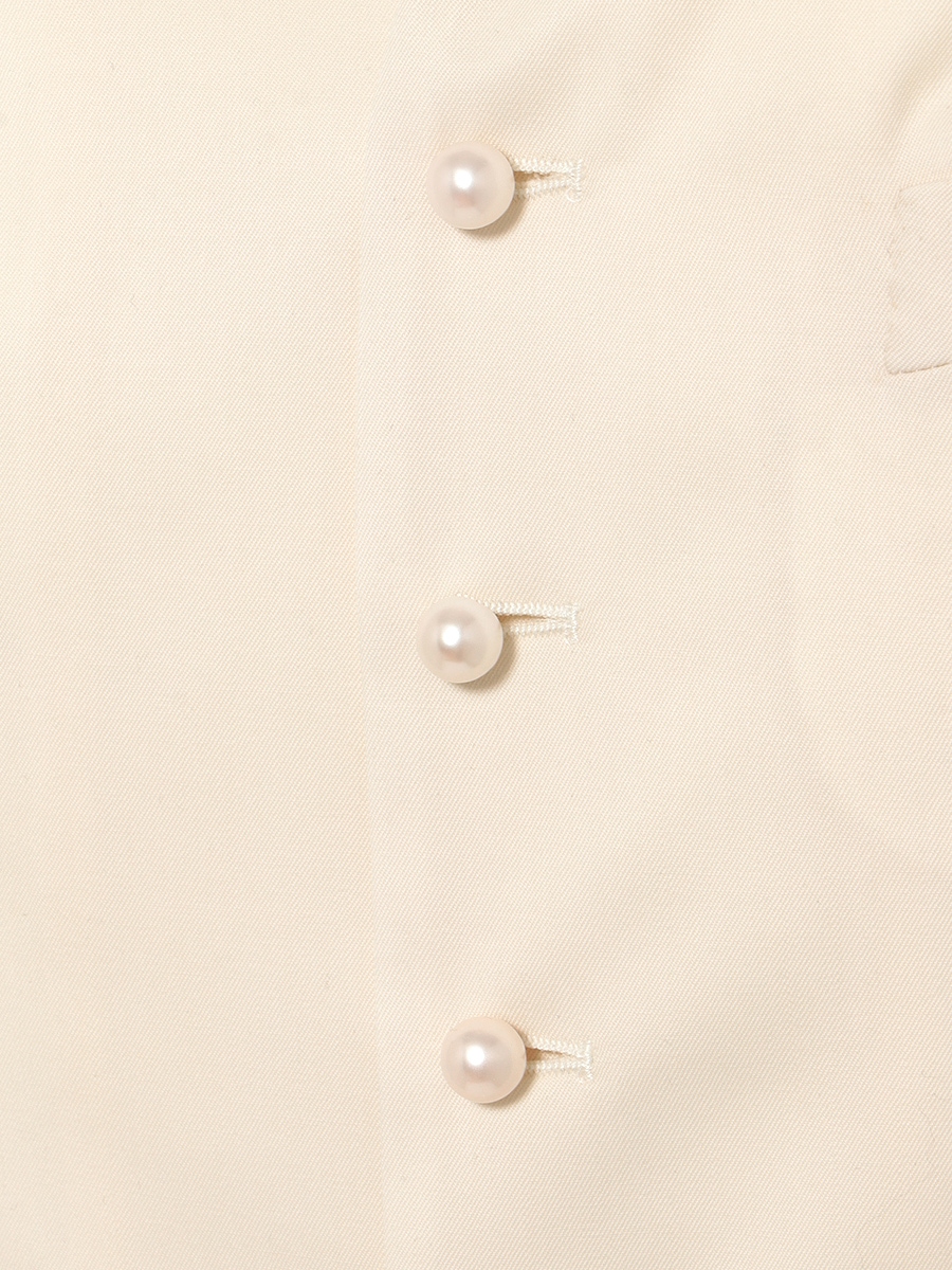 SLIM FIT VEST PEARL | JACKET | MADISONBLUE