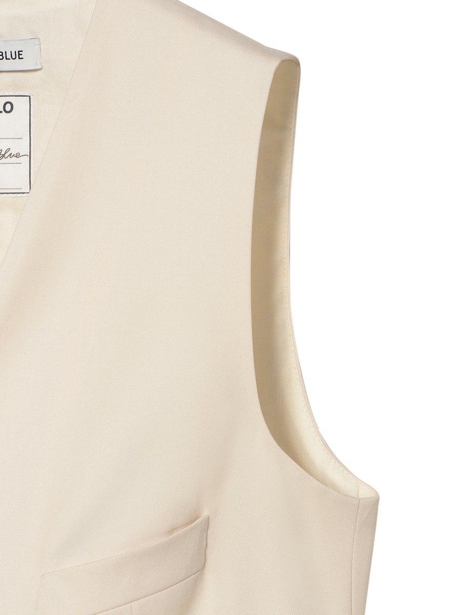 SLIM FIT VEST PEARL | JACKET | MADISONBLUE