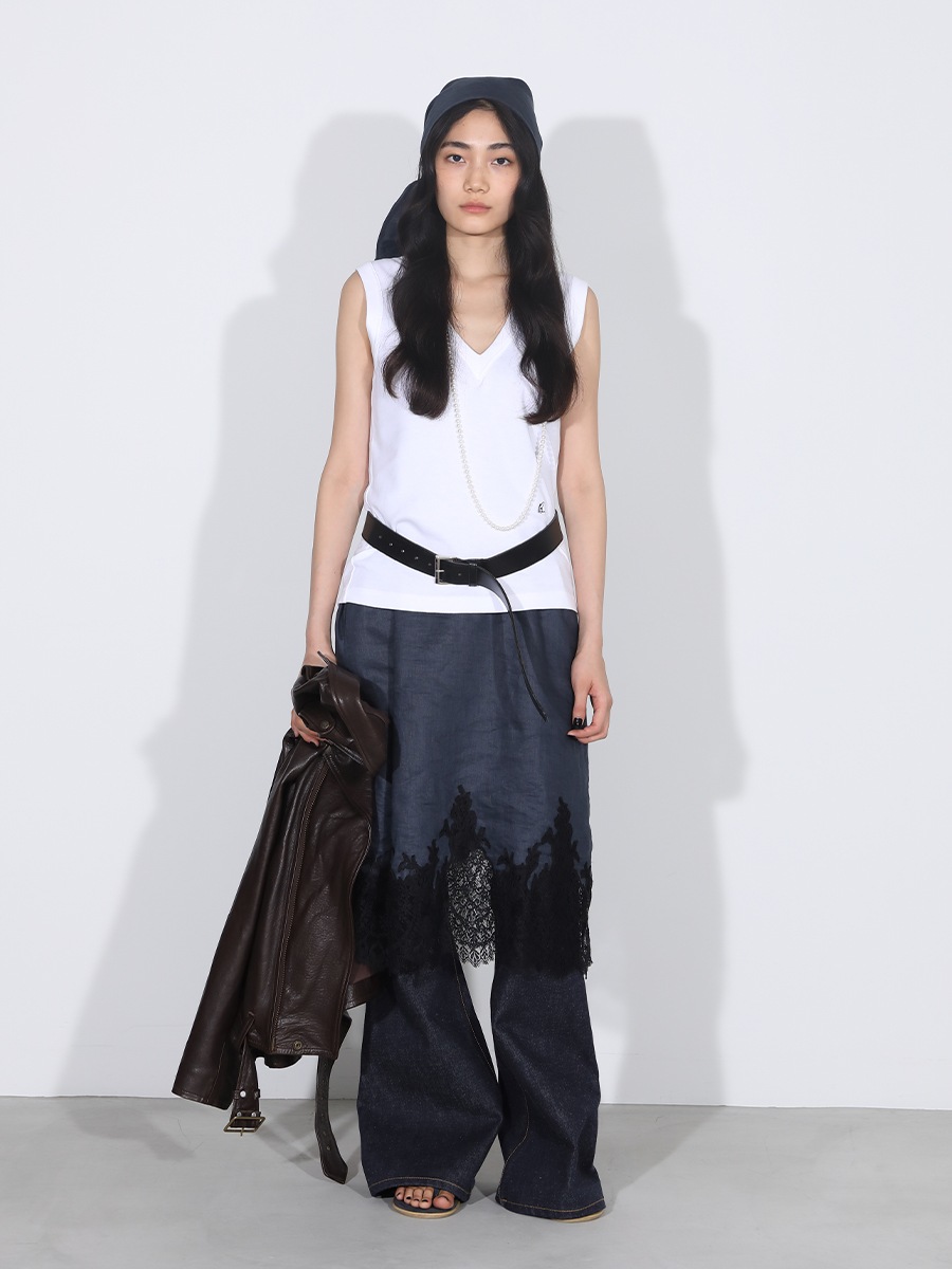 VOLUME LACE OP LINEN