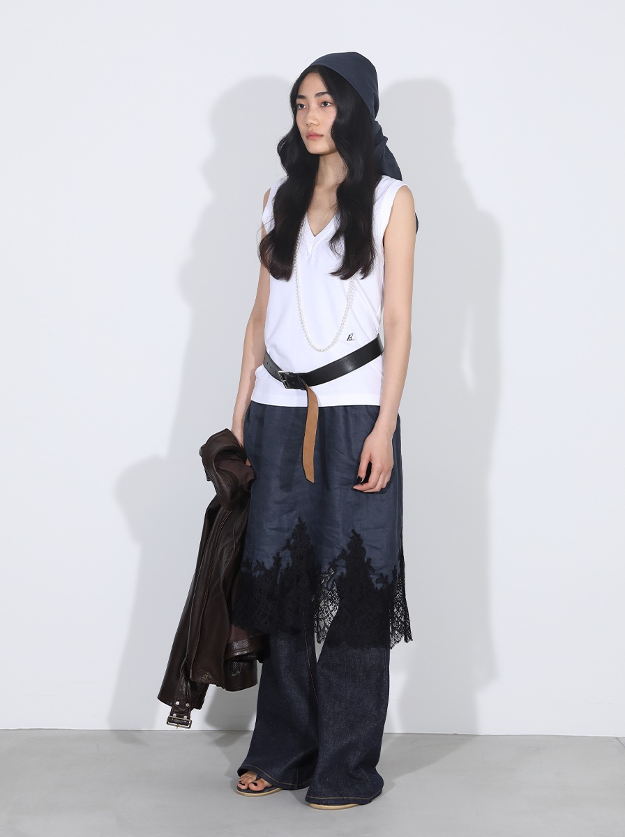 VOLUME LACE OP LINEN