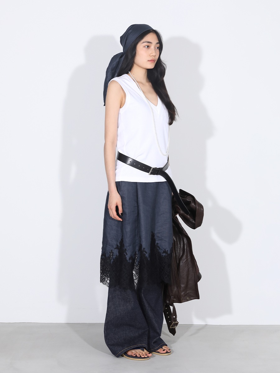 VOLUME LACE OP LINEN