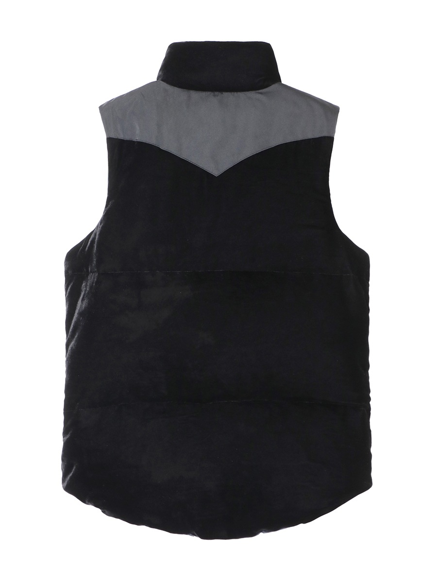 DOWN VEST FEATHER VELVET