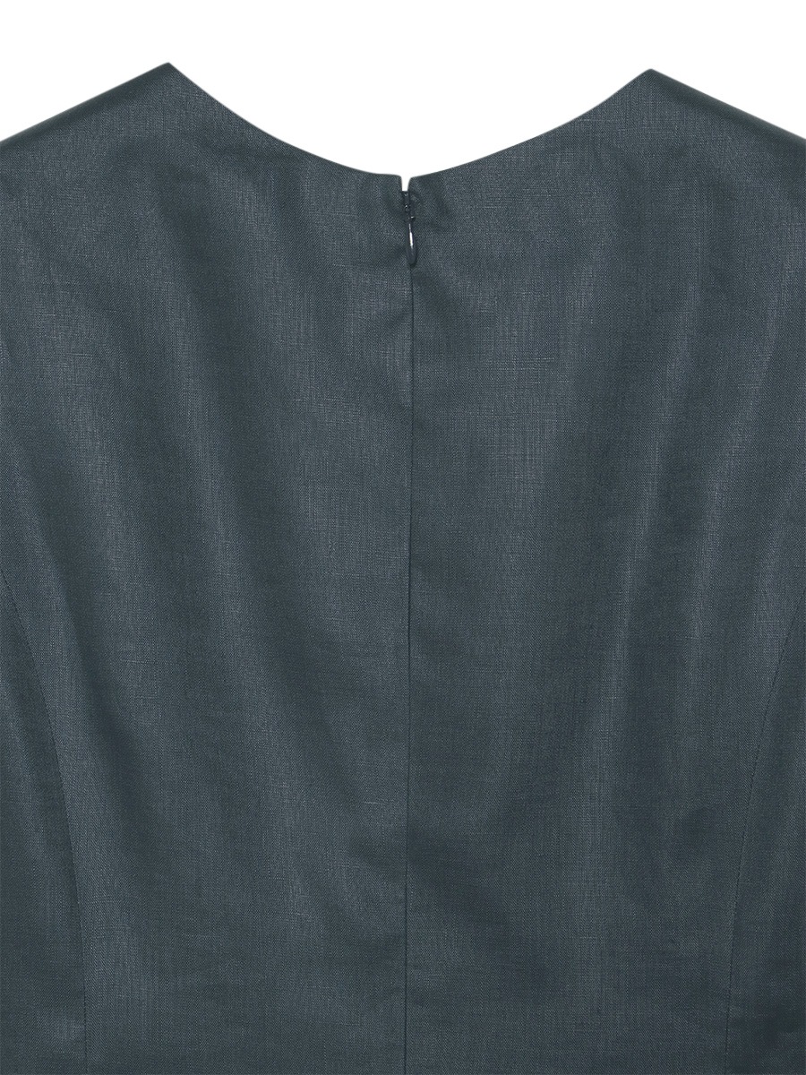 SLEEVELESS DRESS LINEN