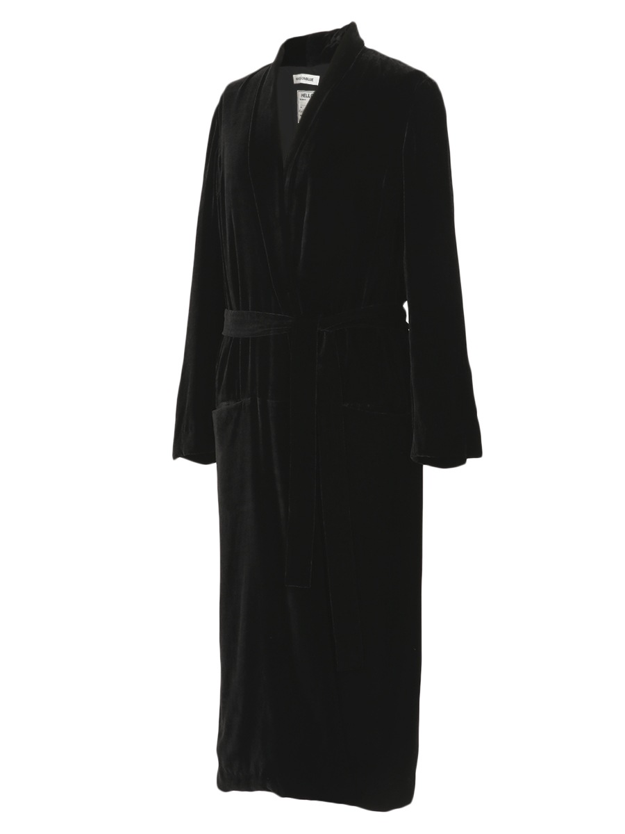 VELVET GOWN COAT