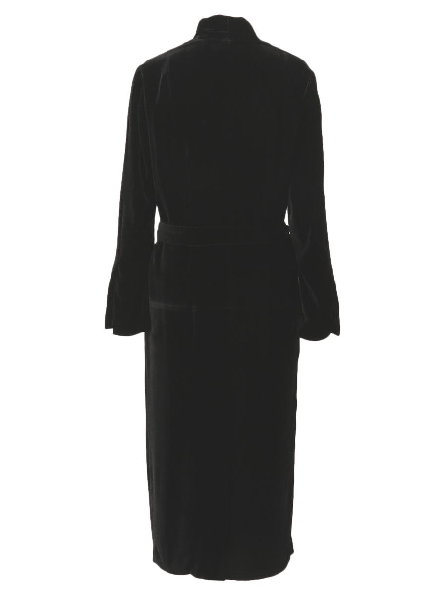 VELVET GOWN COAT