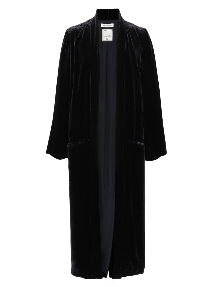 VELVET GOWN COAT