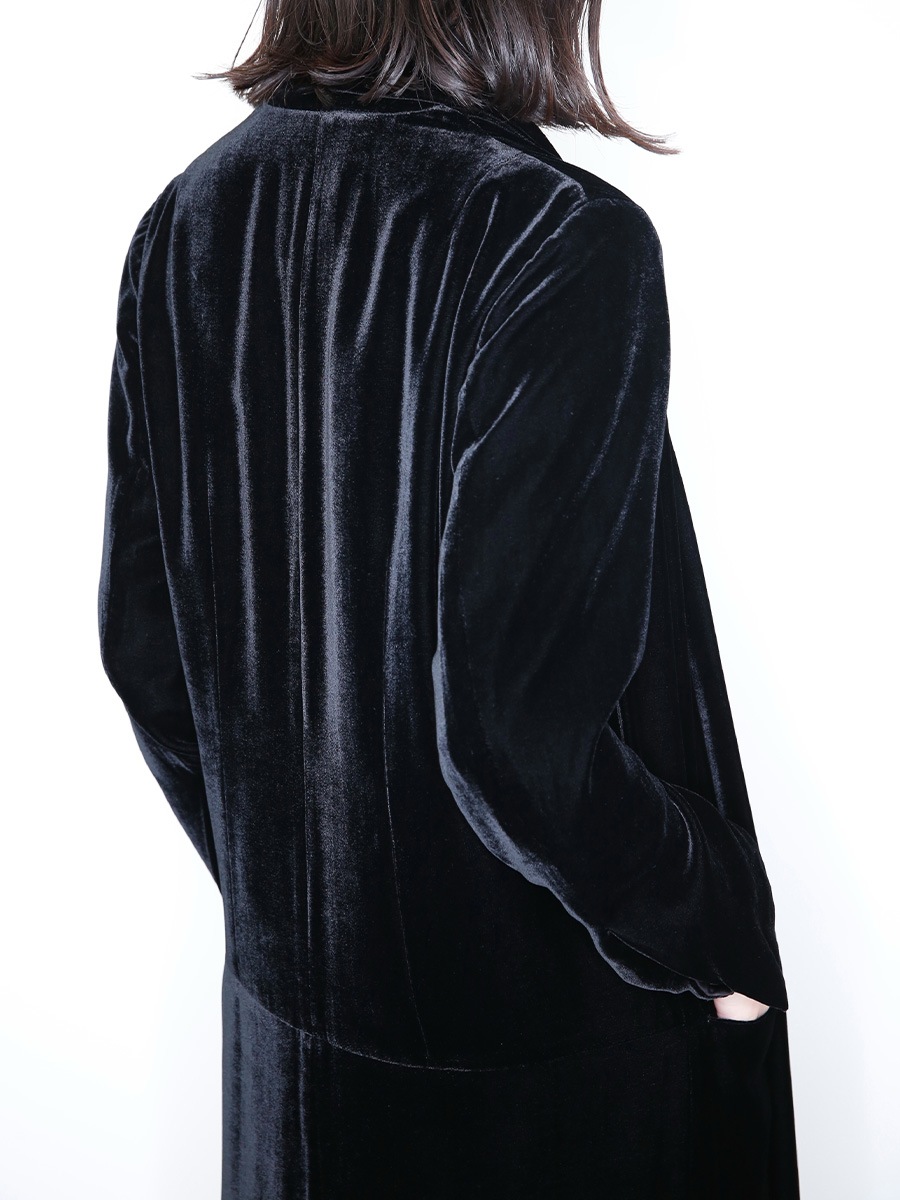 VELVET GOWN COAT