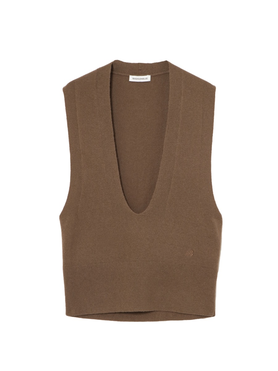 【新品未使用】MADISONBLUE DEEP V NECK VEST DEEP V NECK VEST | 2025FW | MADISONBLUE