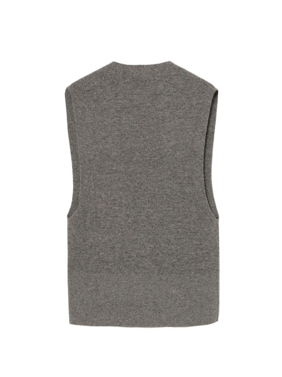 DEEP V NECK VEST | KNIT | MADISONBLUE