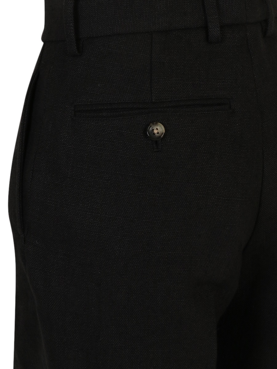 HIGH WAIST TUCK TAPEARED PANTS LINEN